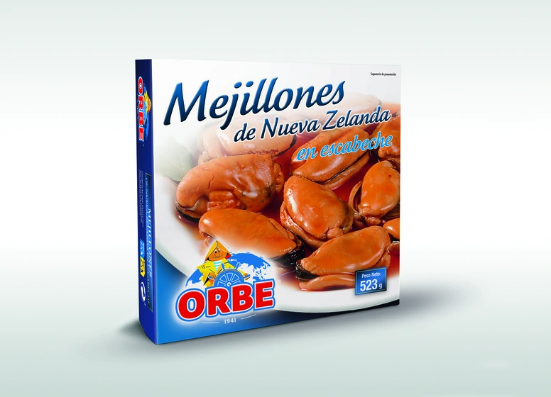 Mejillones de Nueva Zelanda en escabeche 35/45 G