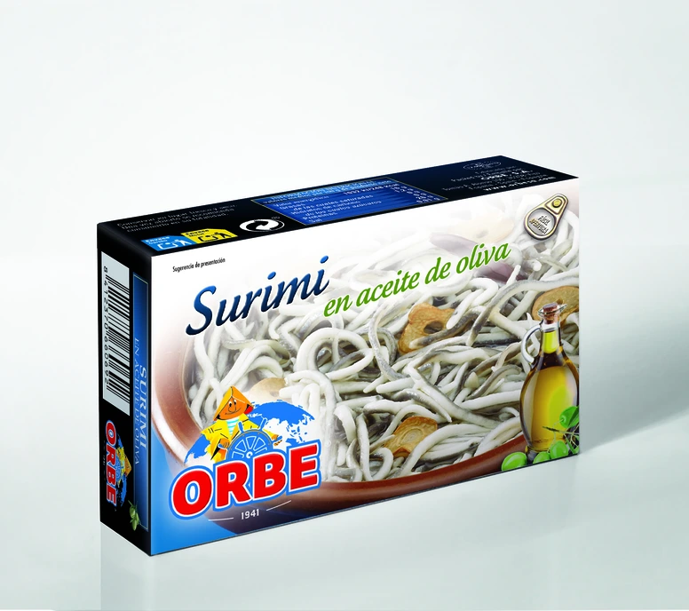 Surimi en aceite de Oliva, al ajillo picante