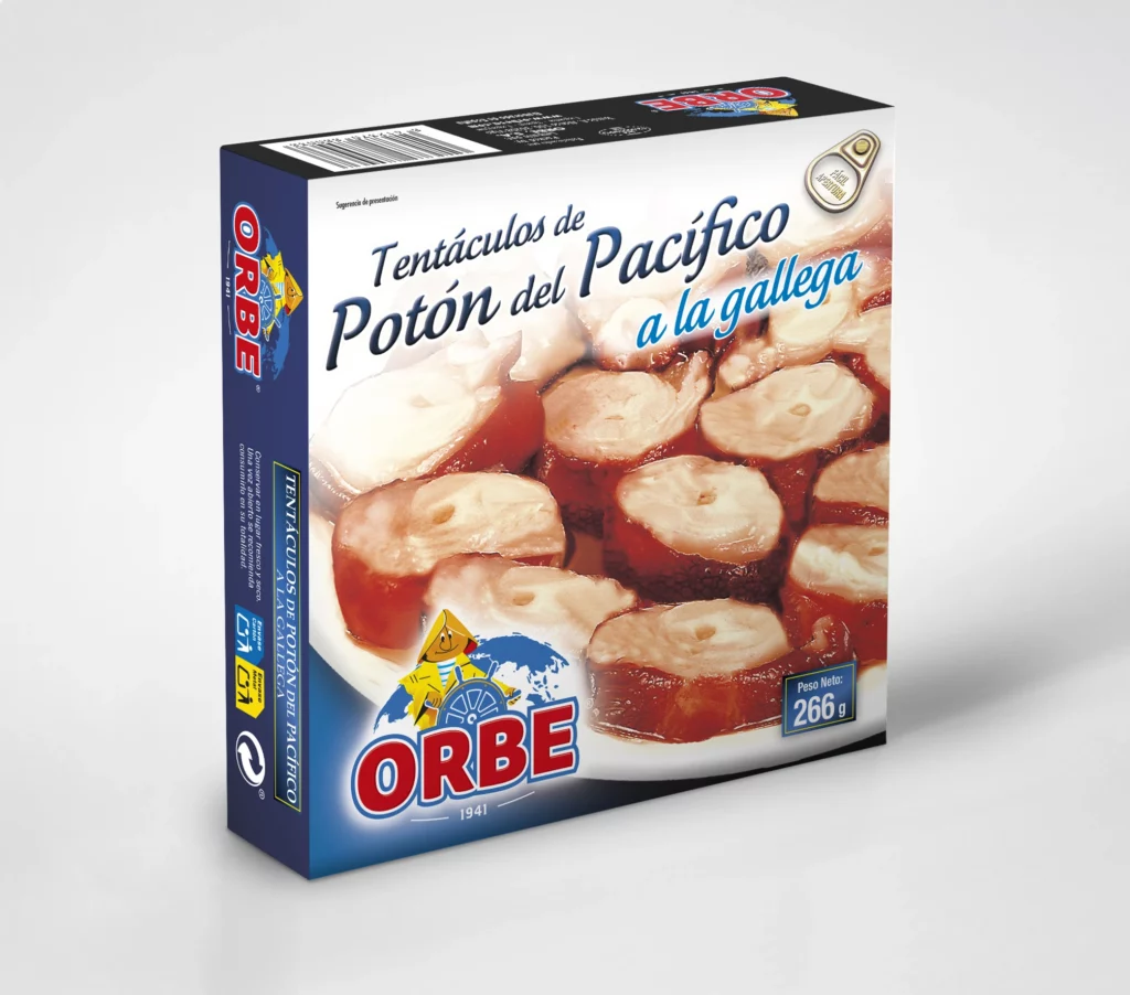 Tentáculos de potón en salsa gallega