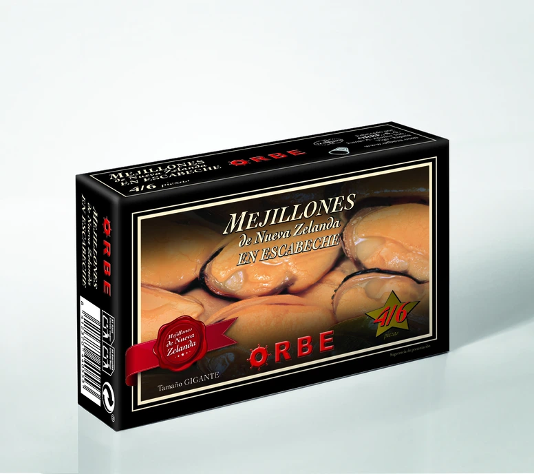 Mejillones de Nueva Zelanda en escabeche 4/6 Gigantes