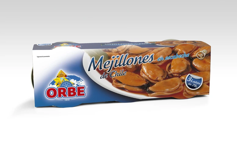 Mejillones de Chile en escabeche tripack