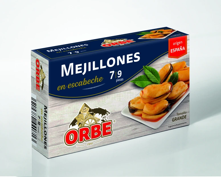 Mejillones en escabeche 7/9 producto de España