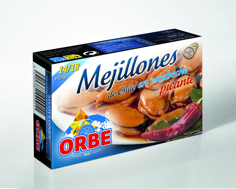 Mejillones de Chile en escabeche picante 14/18