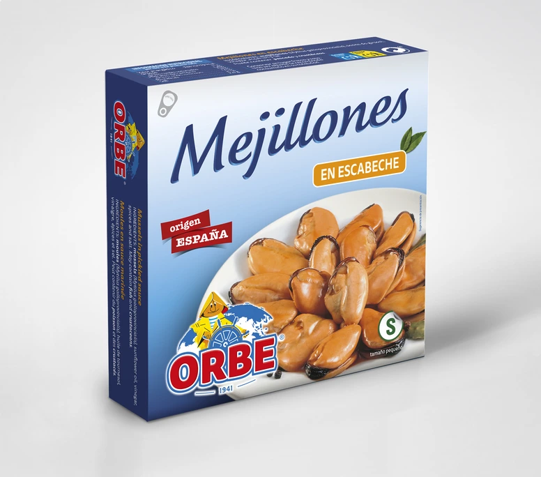 Mejillones en escabeche S pequeño producto de España