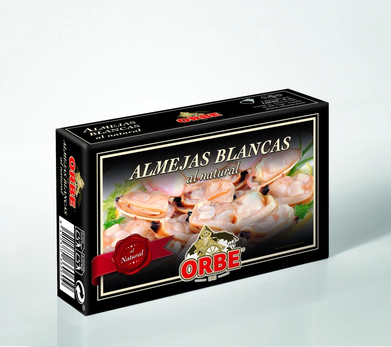 Almejas blancas al natural